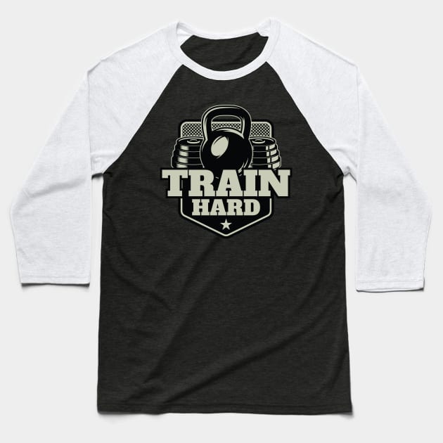 Train Hard Baseball T-Shirt by BrillianD